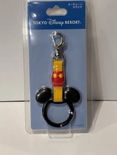 2024 Tokyo Disney Parks Mickey Mouse Carabiner Strap Key Chain Resort Line Japan