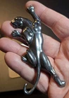 Poured Silver JAGUAR 3.3 Troy Ounces of 999 Fine Silver by Mrs Vulcan with CoA