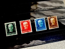 Deutsches Reich 1927 Mi-Nr. 403-406 ungepr&uuml;ft gestempelt in Steckkarte
