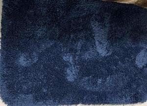 Members Mark Washed Indigo Machine Washable Shag Rug Pre-Owned
