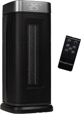 Image of Russell Hobbs RHCTH2002S Oscillating Ceramic Heater 2000W Black & Silver