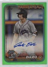 2024 Topps Pro Debut Green Foil Auto /99 Jake Deleo #PD-123 Auto 1f5h