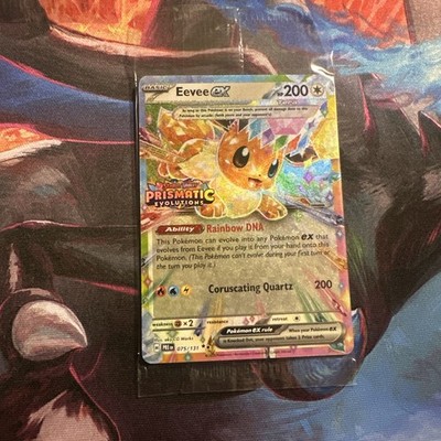 Pokemon Prismatic Evolutions Surprise Box Promo EEVEE EX #075/131 SEALED