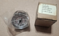 SMC 4274777 Pneumatic Pressure Gauge 1.5" Dial 1/8" NPT 160 PSI CBM New