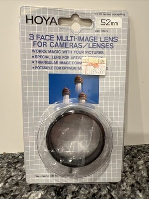 Hoya 52mm 3-Face Multi-Image Lens Filter Triangular Effect New Sealed