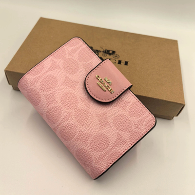 Wallet In Signature Pink with Logo Coach CW786 | eBay