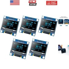 5 Pcs 0.96 Inch OLED I2C IIC Display Module 12864 128x64 Pixel Mini Self-Lumi...
