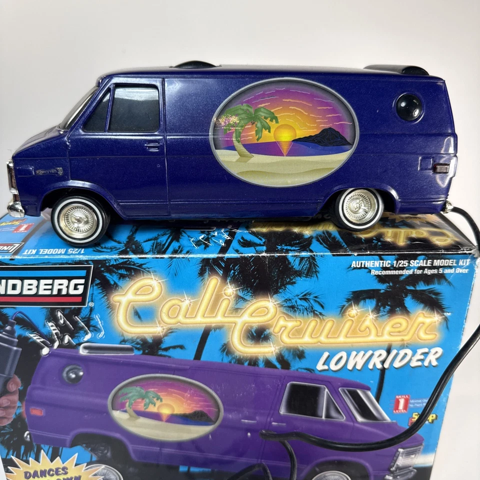 Rare Lindbergh Cali Cruiser Lowrider Built Up Model Car Kit 73034 REaD - Image 2 of 4