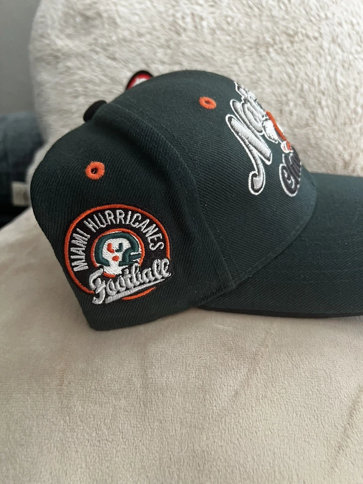 Miami Hurricanes 2001 National Champions StrapBack Hat Sebastian The ibis Zephyr - Image 2 of 4