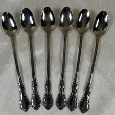 Oneida Distinction Mansion Hall Stainless Flatware - Iced Tea Spoons - 6 Piece