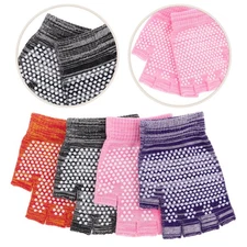 4 Pairs Aerial Yoga Gloves Half Finger Cycling Women Bike Riding