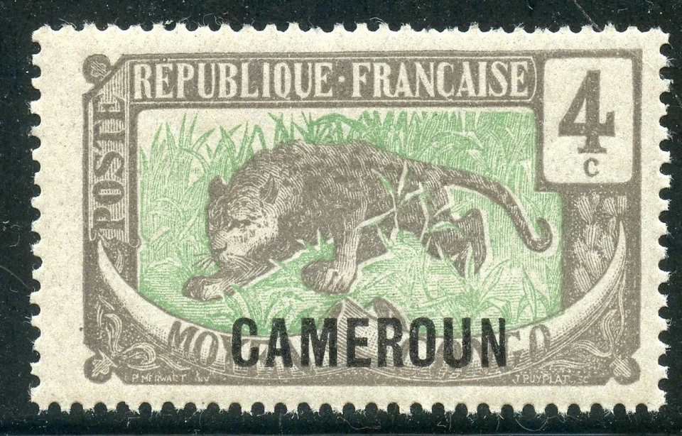 TIMBRE // COLONIES FRANCAISES // CAMEROUN NEUF N° 86 ** FAUNE // PANTHERE - Photo 1/1
