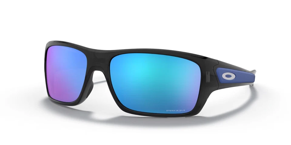 NUEVO Gafas de sol Oakley Turbine OO9263-56 marco de tinta negro con lente de zafiro PRIZM