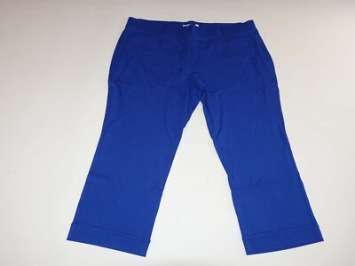 Betabrand Womens Cosmo Lite Cropped Dress Yoga Pants Size 3X NWT Seaglass Blue