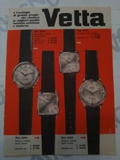 Pagina pubblicitaria d'epoca Anni 50/60 VETTA