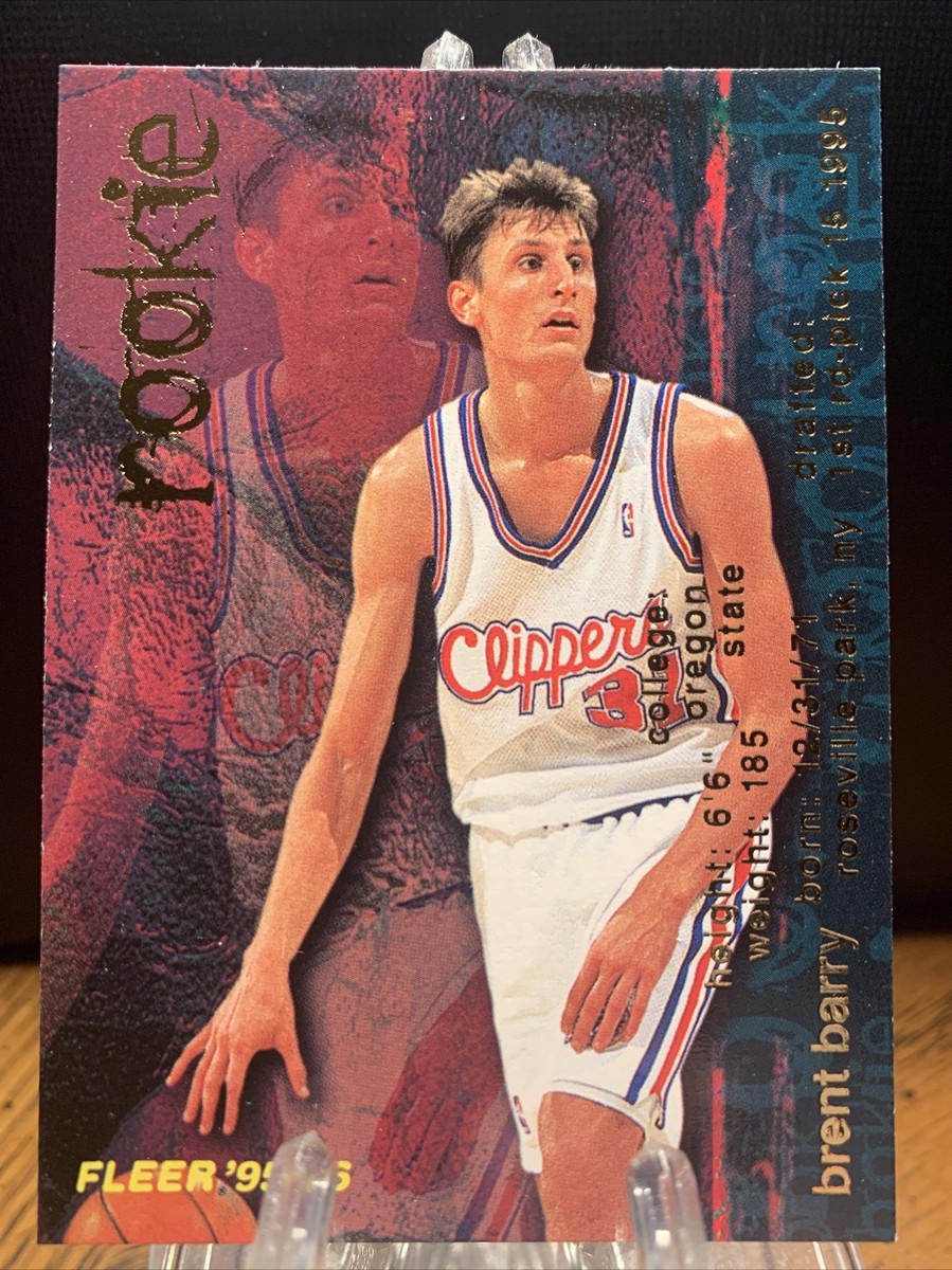 1995-96 Fleer #282 Brent Barry Rookie Los Angeles Clippers RC | eBay