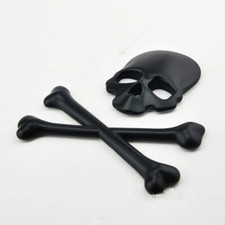3D Skull Head Metal Emblem Car Body Door Decal Sticker Badge Accessories,