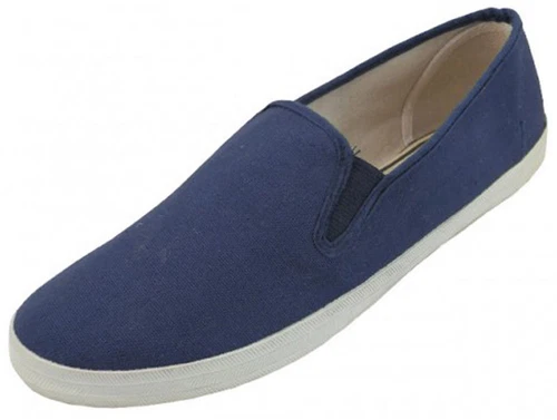 Mens Canvas Loafers Sneakers Slip On Fashion Twin Gore Boat Deck Shoes Size:6-13