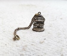 1930s Vintage Old Tribal Bird In a Cage Shape...