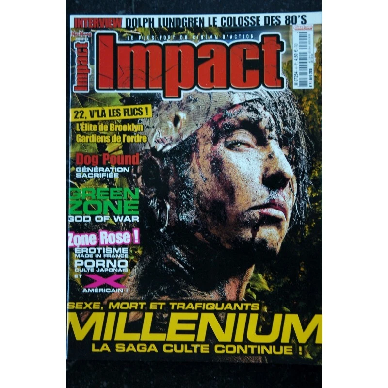 MAD MOVIES IMPACT °10/04 MILLENIUM Japonais GREEN ZONE DOG POUND Dolph LUNDGREN - Photo 1/1
