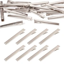 1000Pc Iron Flat Alligator Hair Clip Findings DIY Hair Accessories Making 77x9mm