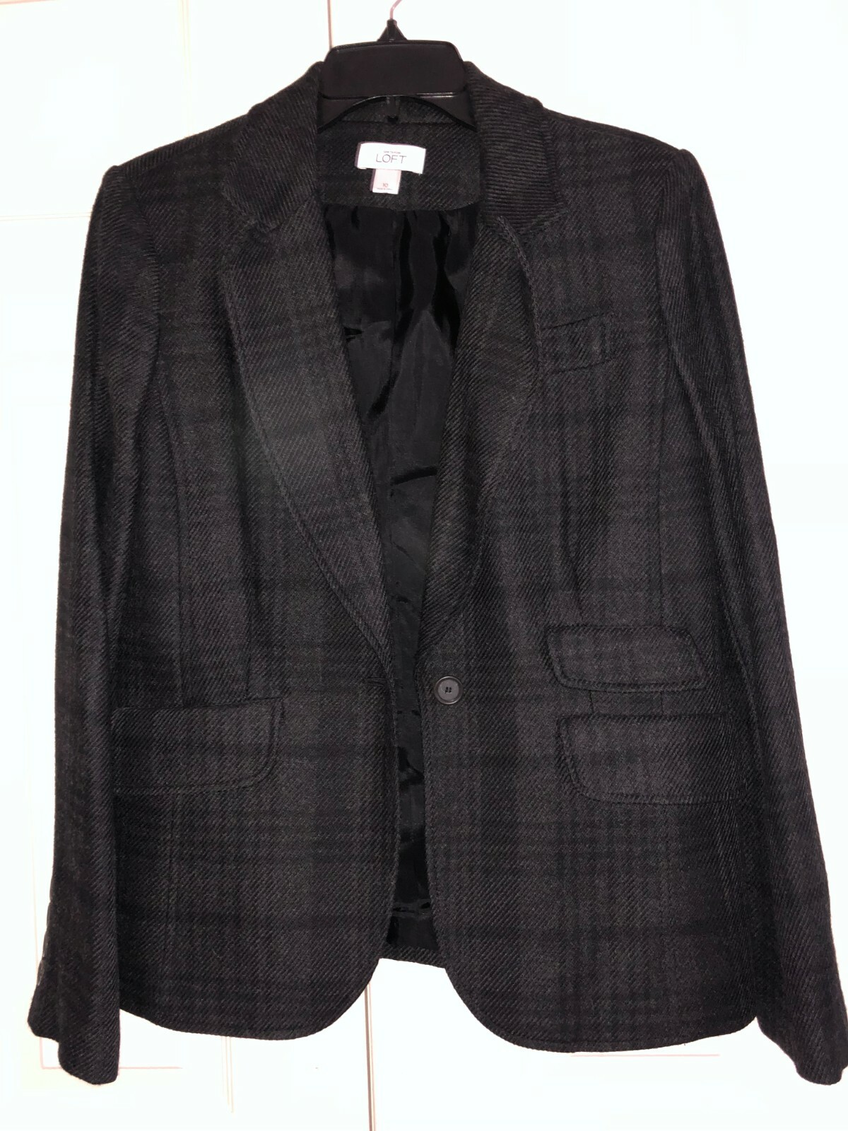 Ann Taylor Loft Size 10 Wool Plaid 2 