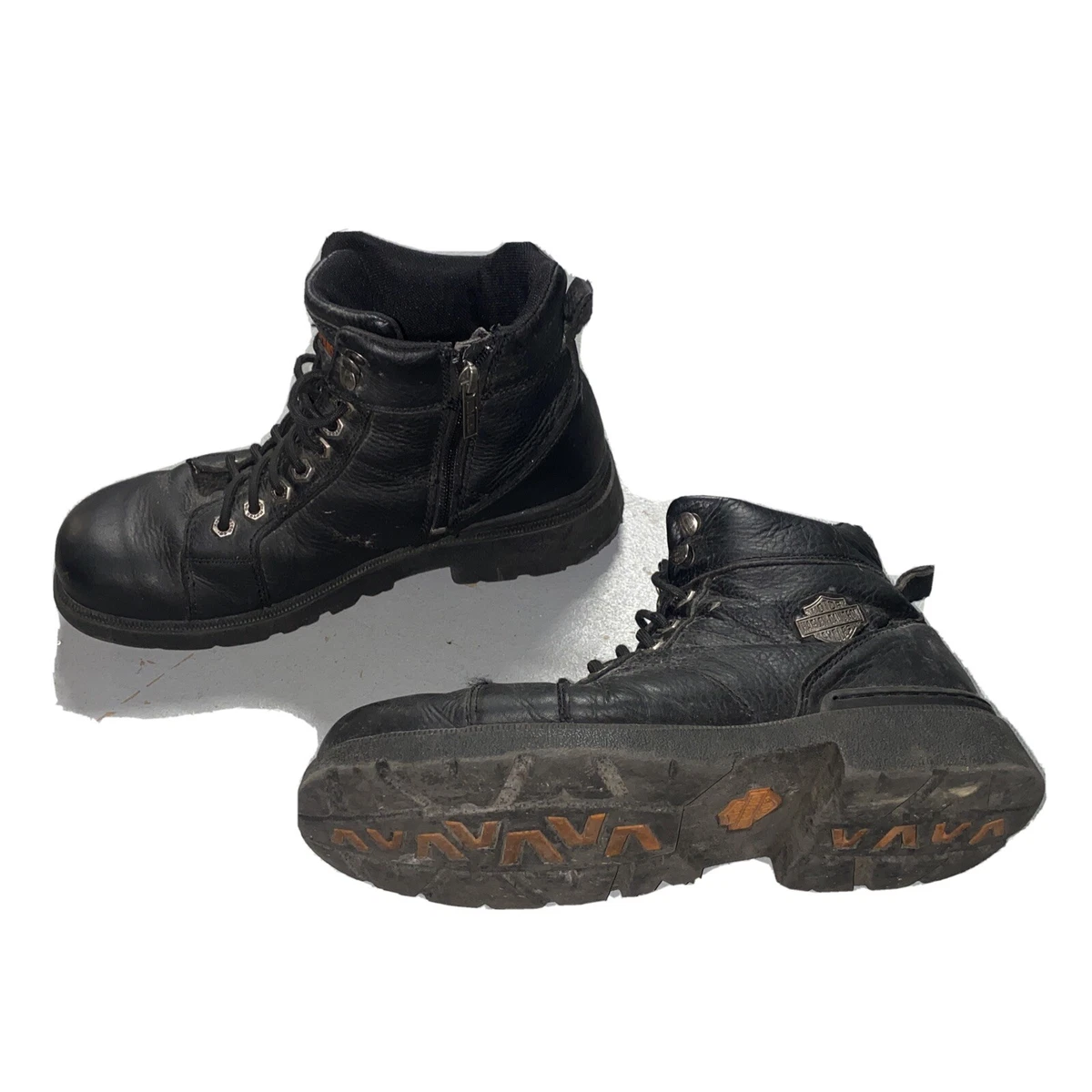 Harley davidson boots zipper hotsell side