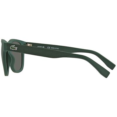 Lacoste Unisex Sunglasses Green Matt Plastic Square Frame LACOSTE