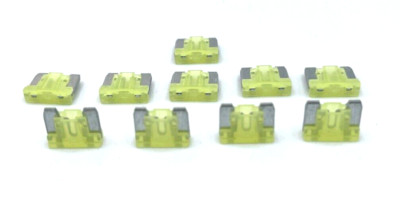 Premium 10 Pack 20 AMP Automotive Low Profile Mini Blade Fuses 20AMP
