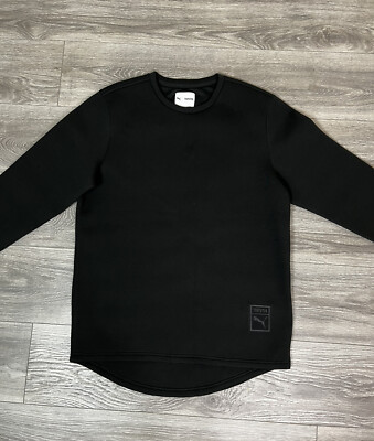 Puma x Trapstar Black Long Sleeve Crew Neck Sweatshirt Pullover Sweater Mens M