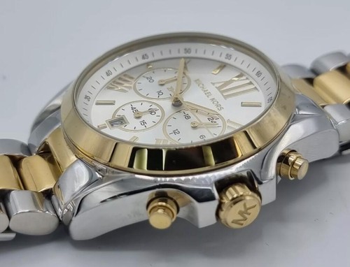 Michael Kors MK5627 Bradshaw Analogue Silber Gold-Ton Chronograph Dial Damenuhr - Bild 4 von 5