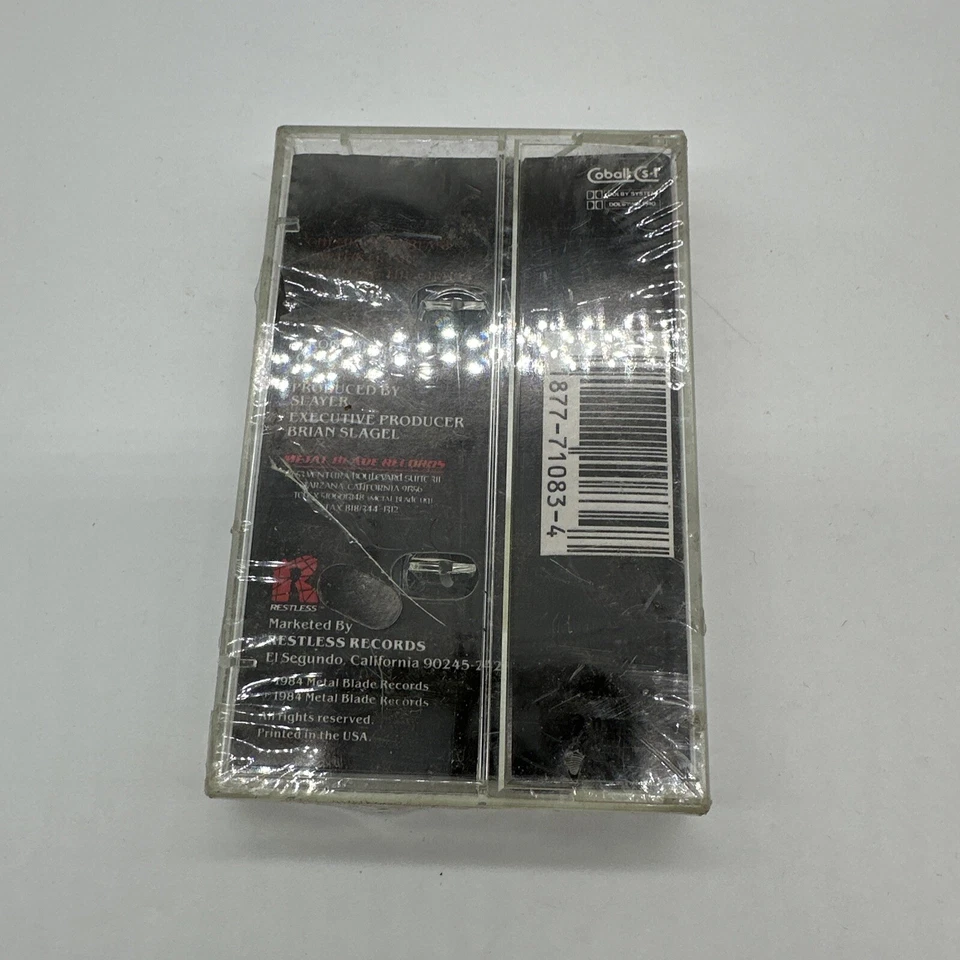 SLAYER Cassette Tape HAUNTING THE CHAPEL 1984 Heavy Metal Blade Hard Rock Thrash - Image 4 of 4