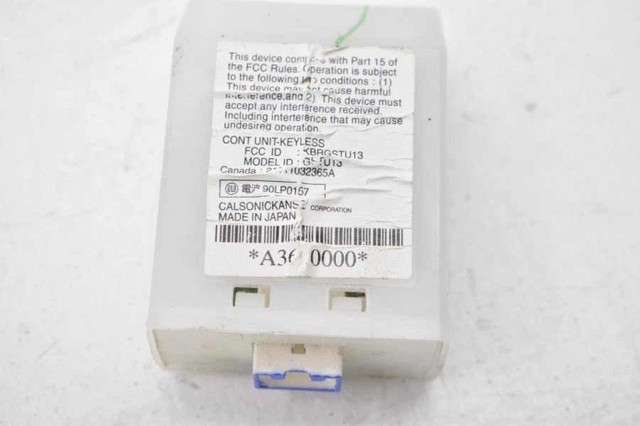 Nissan 350Z VG35DE 2003-2006 3,5 L MÓDULO DE CONTROL DE ROBO Y BLOQUEO ID KBRGSTU13 Foto 2 de 4