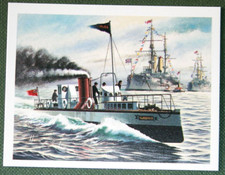 TURBINIA   Steam Turbine Vessel  Spithead Review   Illustrated Card  AF06MS