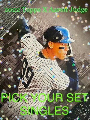 2022 Topps x AARON JUDGE Curated Set SINGLES - Pick from Drop Down Menu