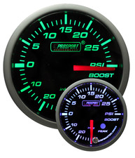 Electric Boost Gauge Greenwhite Premium W Peakwarning 52mm 2 116 Prosport