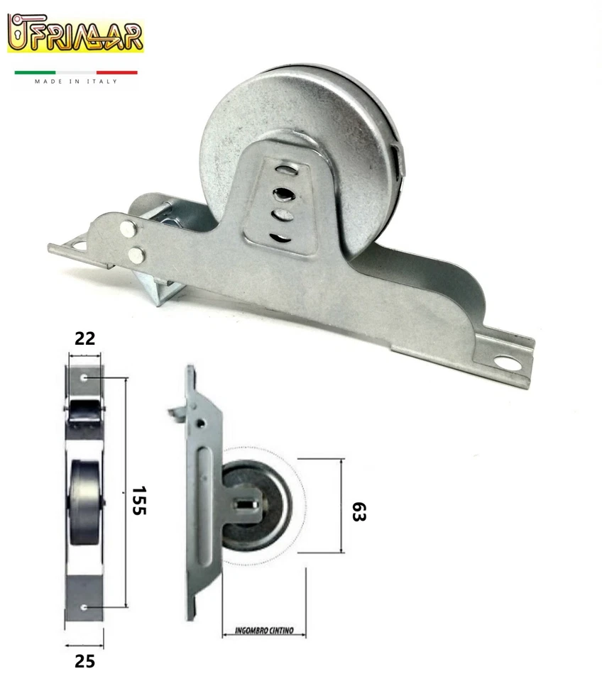 AVVOLGITORE TAPPARELLE AVVOLGIBILI INTER. mm.155 SEMINCASSO PLACCA NERA E CORDA - Immagine 2 di 4