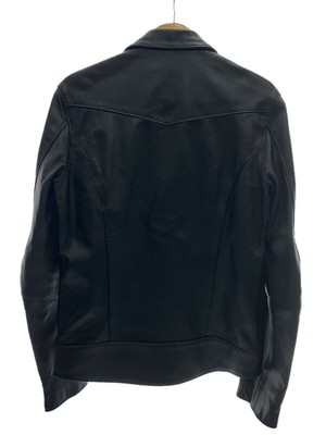 LAD MUSICIAN RIDER JACKET DOUBLE SIZE: 44 LEATHER BLACK 2209-351 