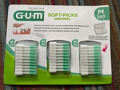 Sunstar Gum Tooth Soft Picks Original Interdental Brushes 80,160,240 soft picks