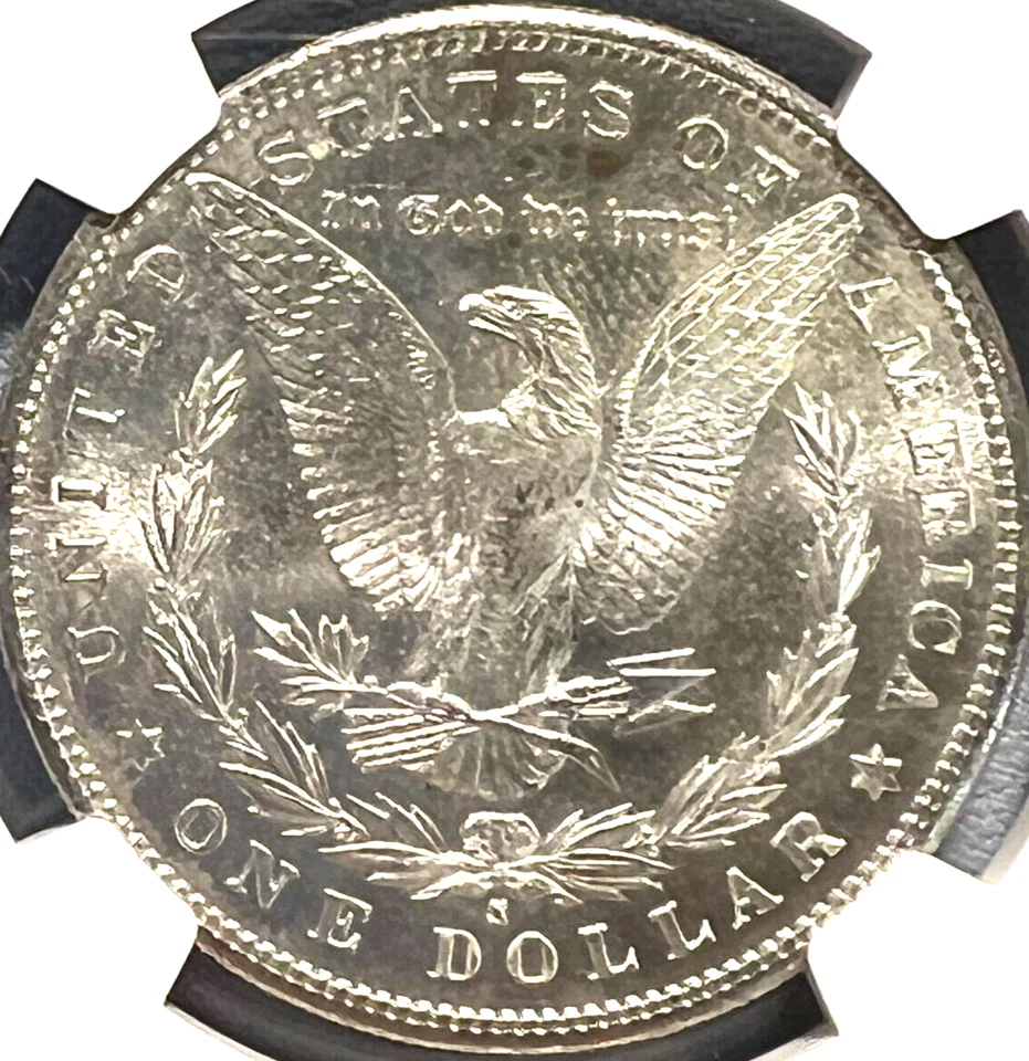 Dólar de plata Morgan 1881 S como nuevo 66 NGC CAC! ¡Moneda llamativa! PRECIO A LA VENTA! Foto 4 de 4