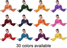 Chiffon Lady Full Fancy Long Sleeve New Style Ruffle Top For Women Girls C73