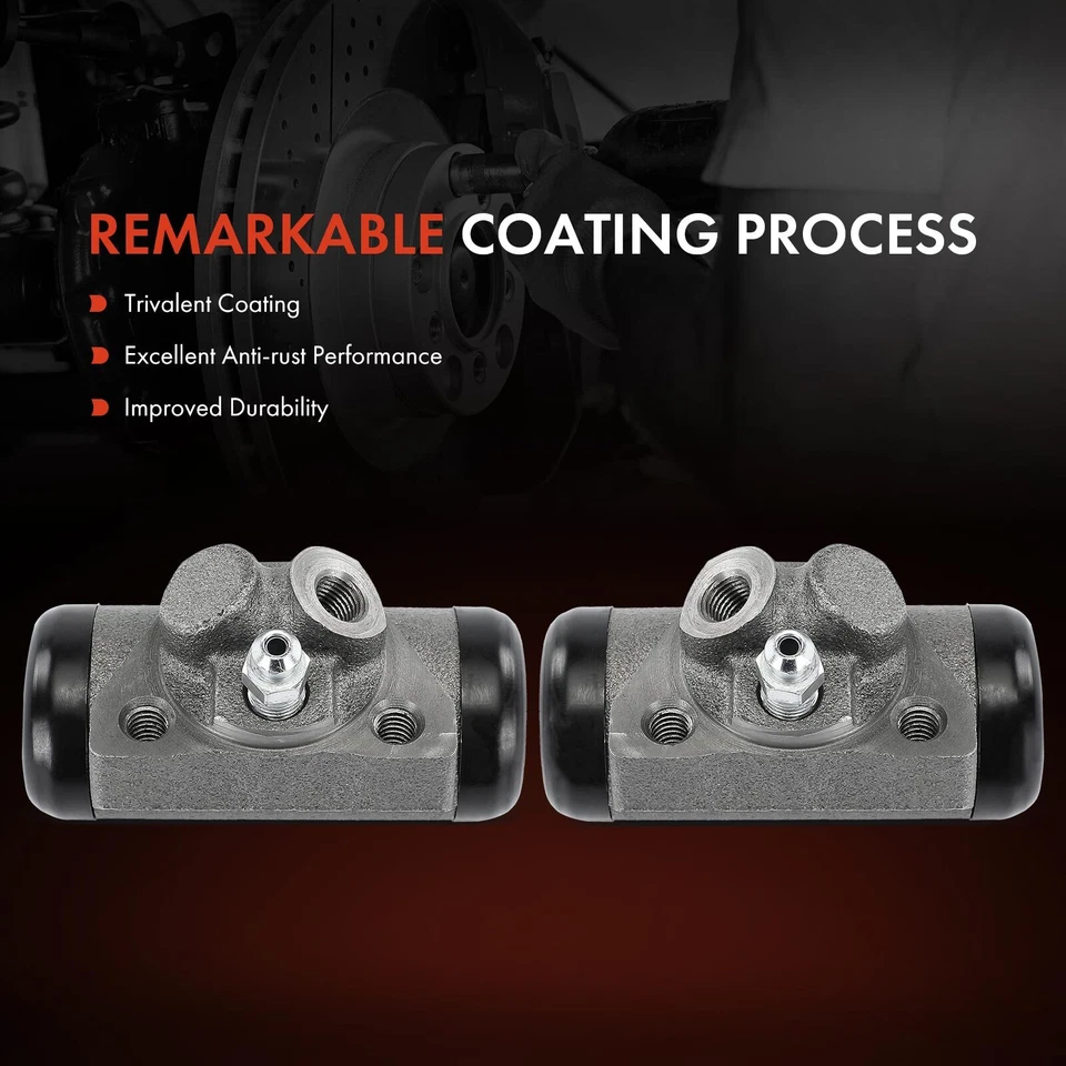 2x Cilindro de rueda de freno de tambor delantero o trasero para Dodge B300 Ford Plymouth Packard Foto 3 de 4