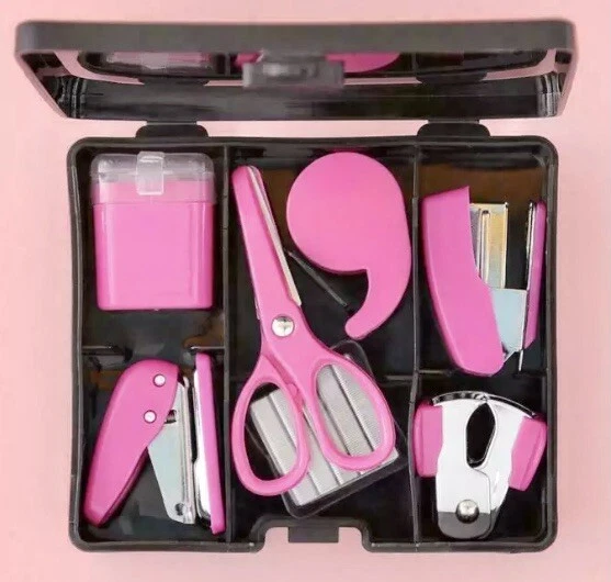 Yoobi Mini Kit de Suministros - You Glow Girl - Estuche Negro con Suministros Rosa - Sellado Foto 3 de 4
