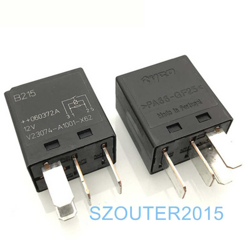 Micro relais 12V 25A/15A 5 polig - Genius Electrics