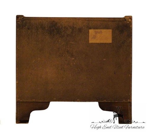 CENTURY FURNITURE Solid Oak Rustic Contemporary 26" Herringbone Cabinet Night... - Picture 9 of 10