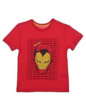 Marvel Iron Man "Face" Kids T-Shirt Size 10