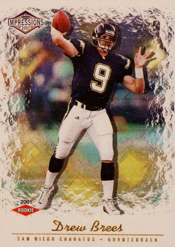 2001 Pacific Impressions Drew Brees #202