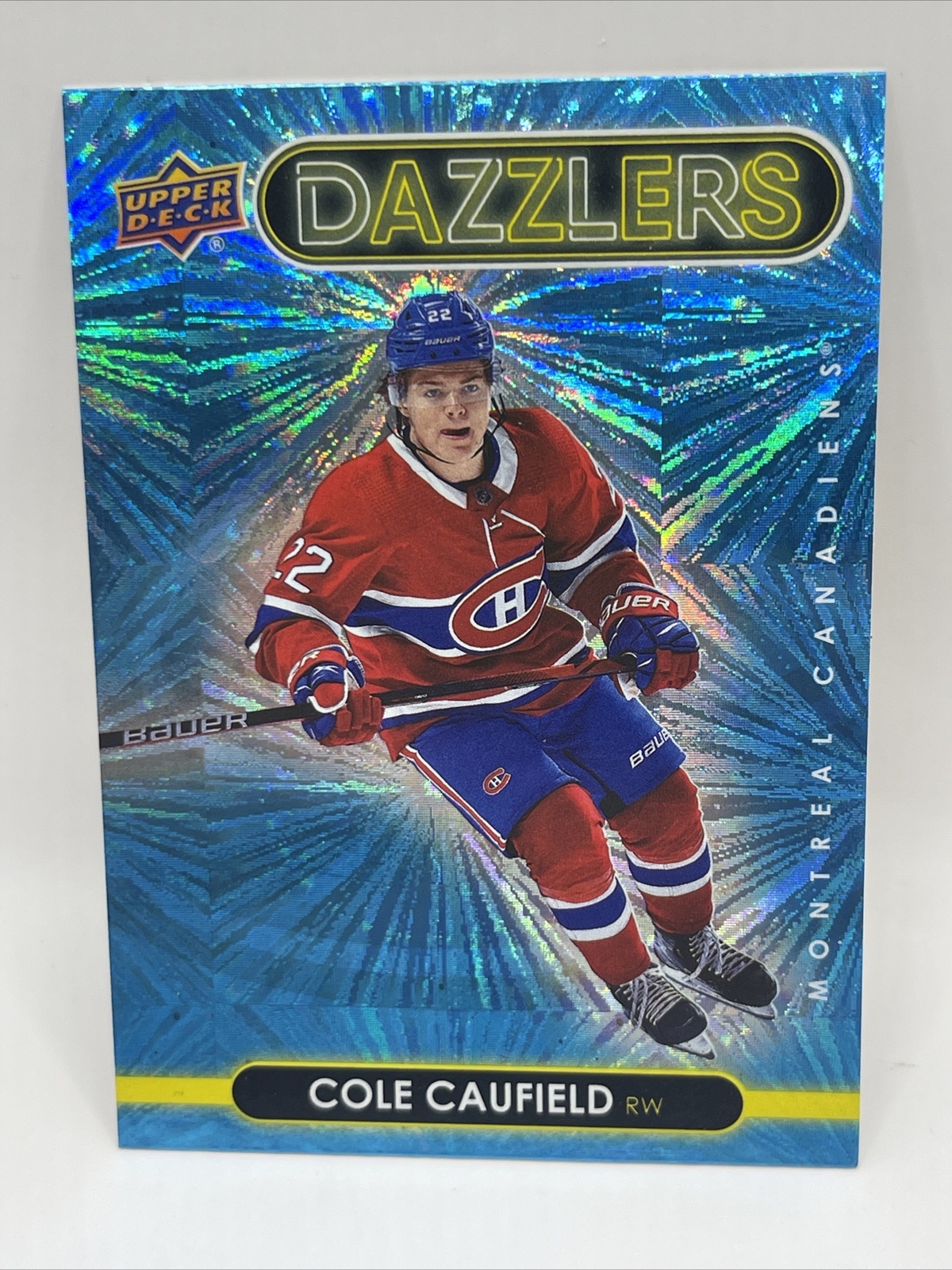 2021-22 Upper Deck Series 1 Dazzlers Blue Cole Caufield #DZ-25 RC 🔥🔥🔥🔥