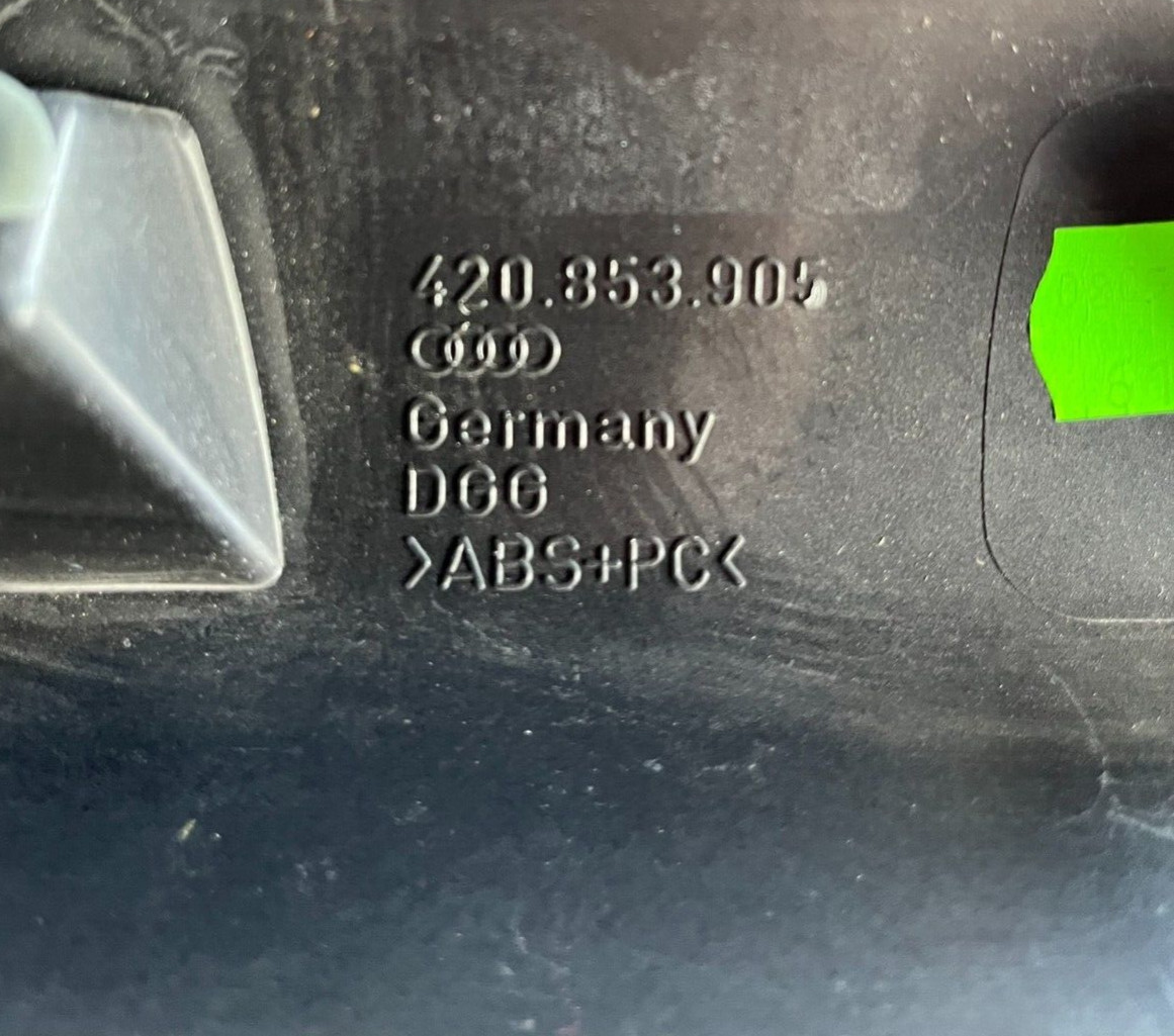 Audi R8 2010-2015 OEM Left Door Sill Trim Plate 420853905