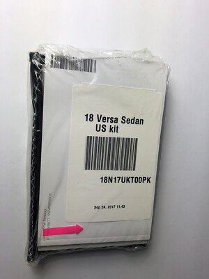 2018 NISSAN VERSA SEDAN OWNERS MANUAL SET 18 GUIDE w/case S PLUS SV SL NEW
